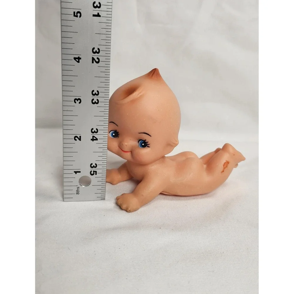 Vintage Kewpie‎ Rubber Baby Doll Blue Eyes Cute Collectible Figure